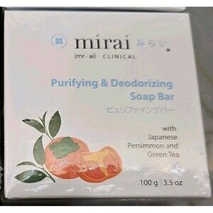 Mirai Clinical Persimmon Soap Bar (100g) Body Purifying Deodorizing Nonenal